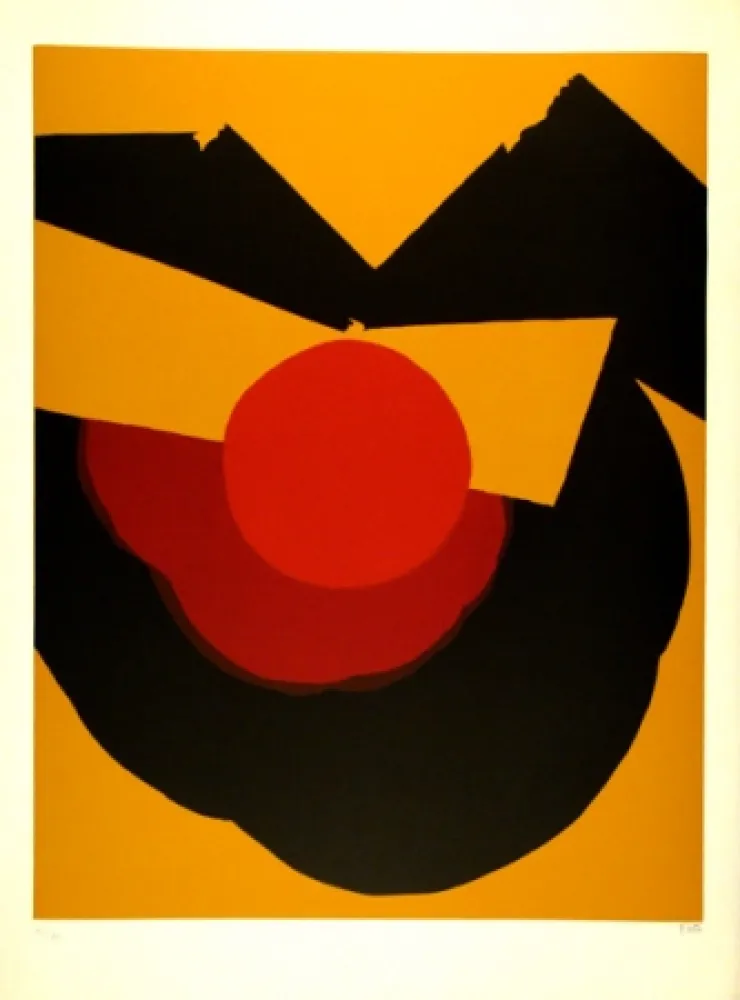 シルクスクリーン Feito - Círculo X