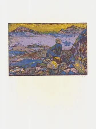 木版 Fekete - Am Meer