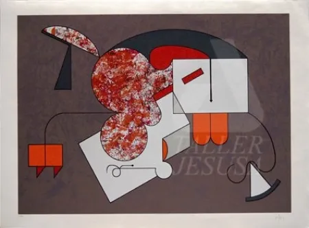 シルクスクリーン Felguerez - Caracoles del silencio