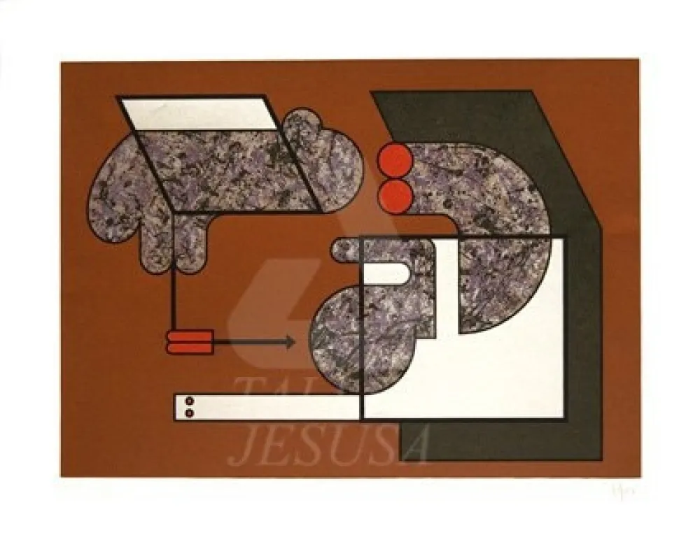 シルクスクリーン Felguerez - Reunion de famille 