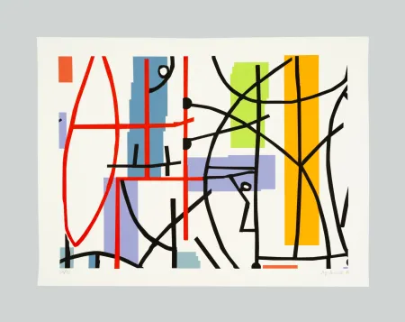 シルクスクリーン Fermariello - Senza titolo