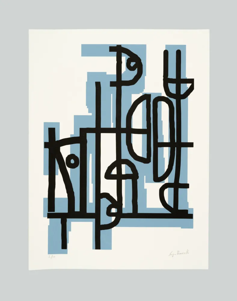 シルクスクリーン Fermariello - Senza titolo