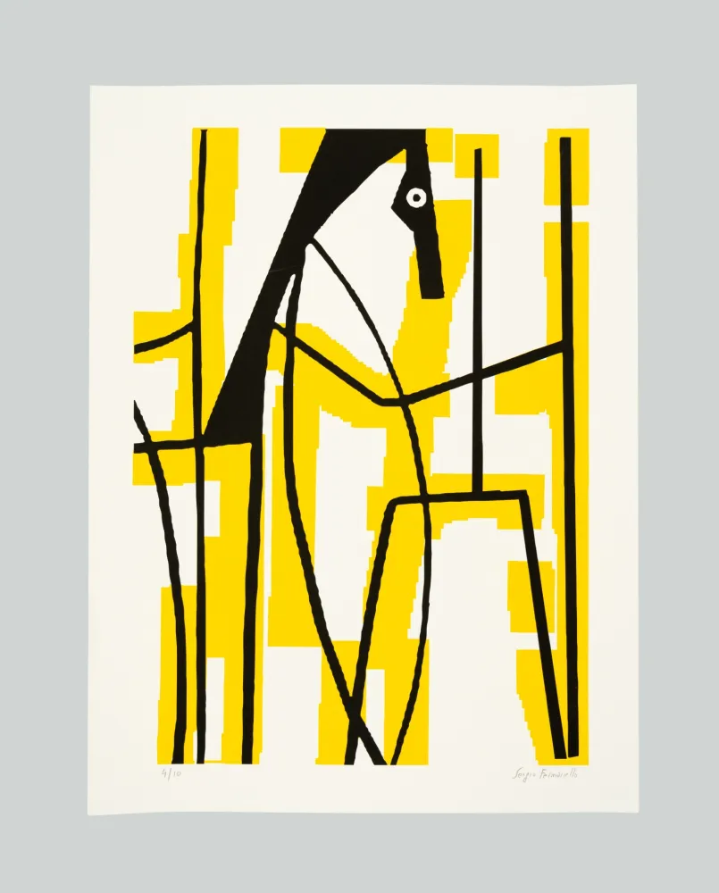 シルクスクリーン Fermariello - Senza titolo