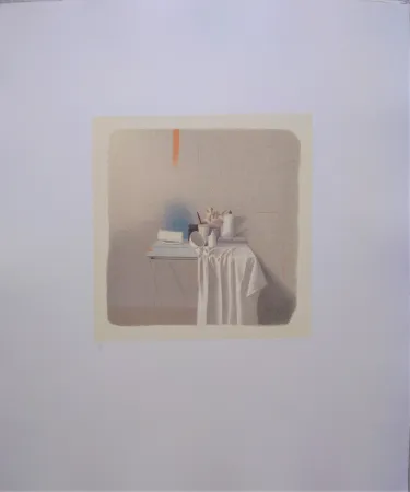 リトグラフ Ferroni - Diversi oggetti e panneggio