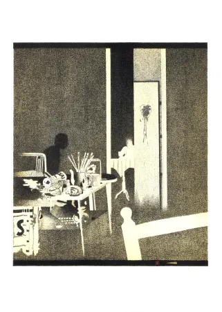 リトグラフ Ferroni - Nello studio