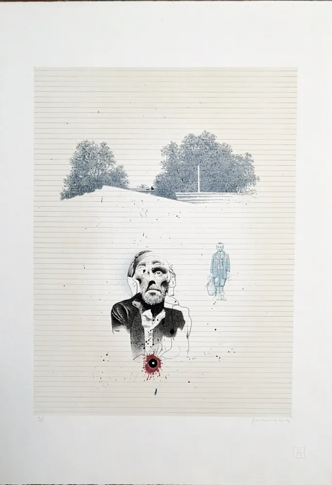 リトグラフ Ferroni - Norge-ultimo addio