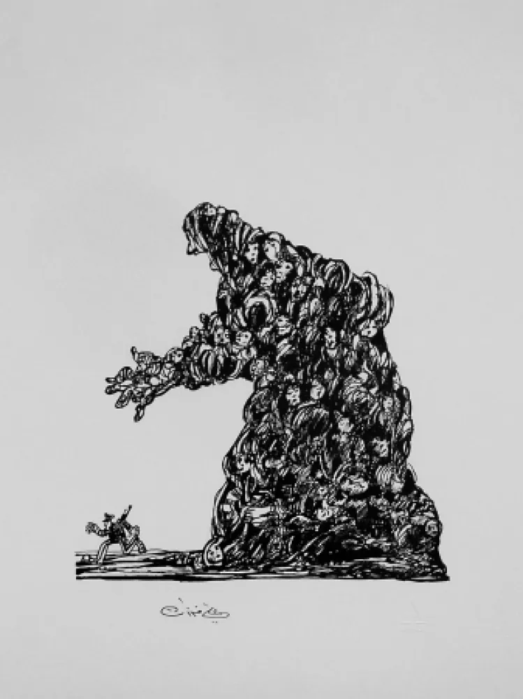 リトグラフ Ferzat - Lithographie originale / Original lithograph