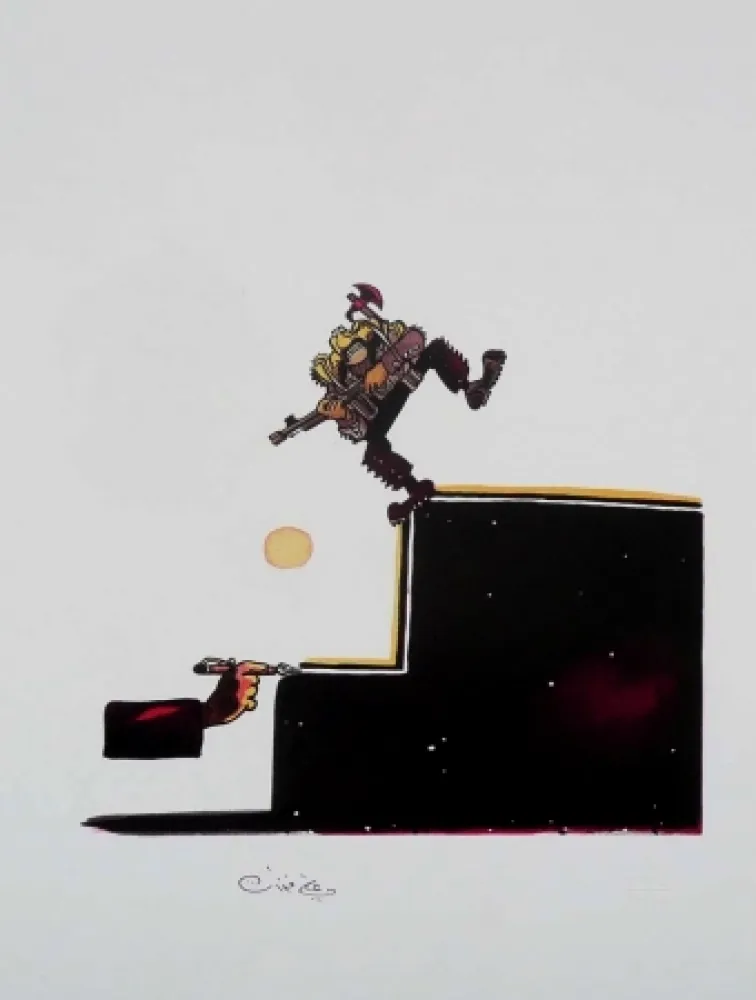 リトグラフ Ferzat - Lithographie originale / Original lithograph