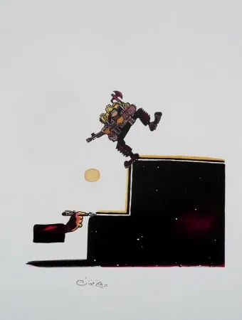 リトグラフ Ferzat - Lithographie originale / Original lithograph