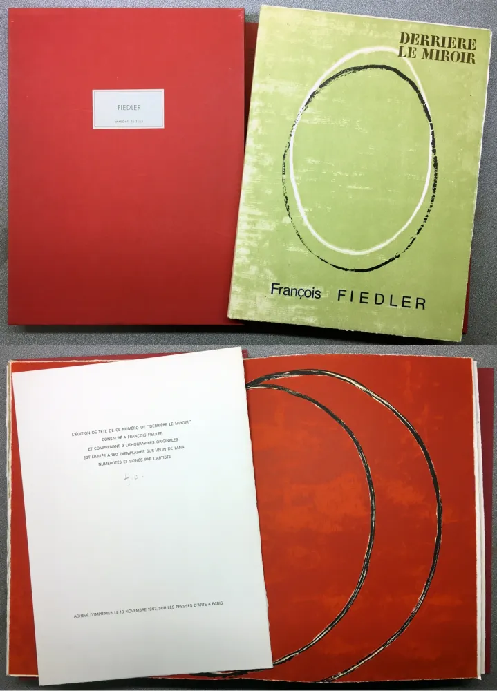 挿絵入り本 Fiedler - FIEDLER. DERRIÈRE LE MIROIR N°167. Octobre 1967. TIRAGE DE LUXE SIGNÉ.