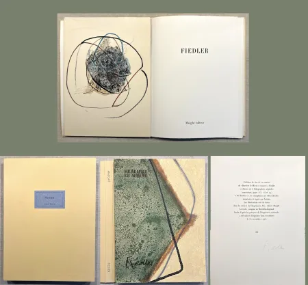 挿絵入り本 Fiedler - FIEDLER. DERRIÈRE LE MIROIR N°211. Octobre 1974. TIRAGE DE LUXE SIGNÉ.