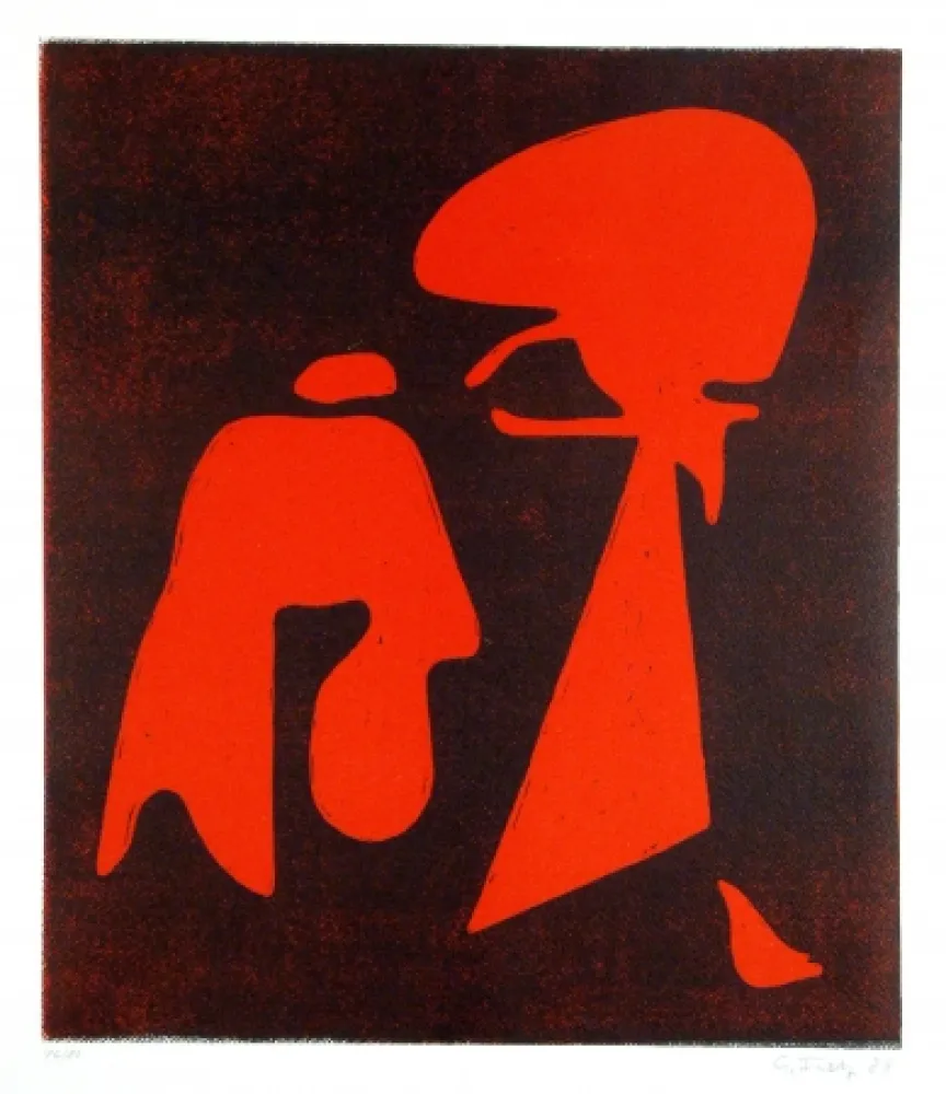 木版 Fietz - Untitled (Abstraction)