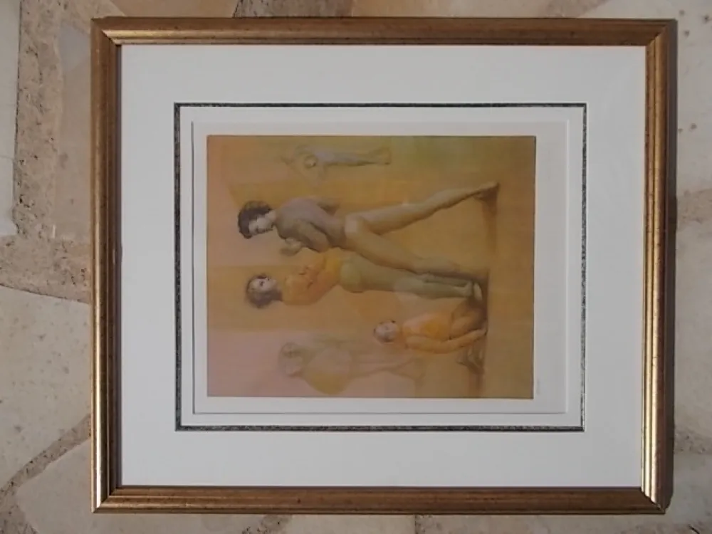 リトグラフ Fini - Le cour de danse