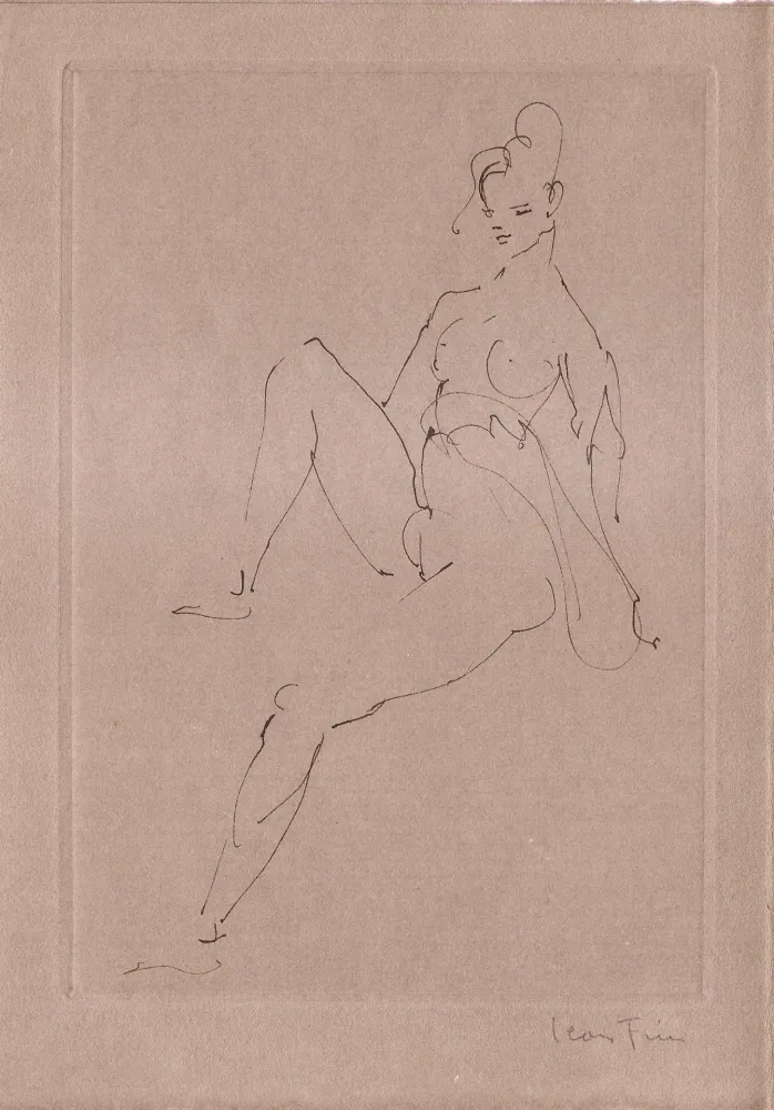 挿絵入り本 Fini - L'épouse infidèle.  Poemes.  Deux eaux-fortes originales de Leonor Fini.