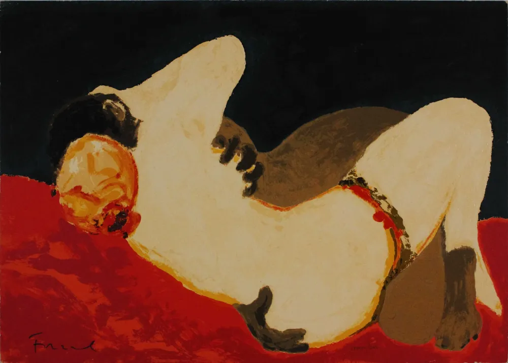 シルクスクリーン Fiume - Abbraccio