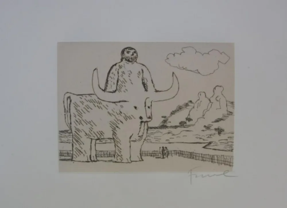 エッチング Fiume - Cinque acqueforti per i greci tradotti da Salvatore Quasimodo