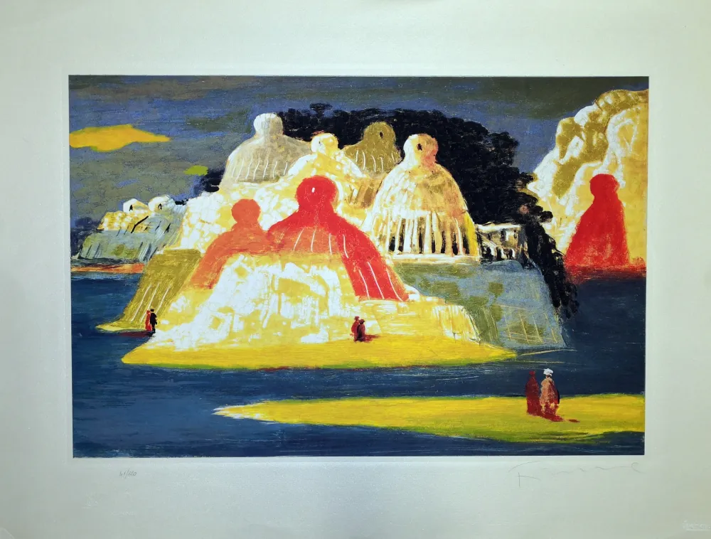 エッチング Fiume - Isola delle statue