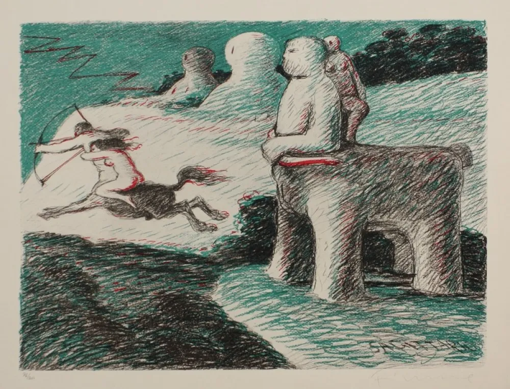 リトグラフ Fiume - SAGGITARIO