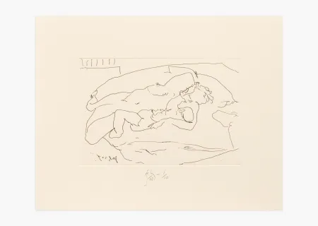 彫版 Flanagan - Mother with suckling child