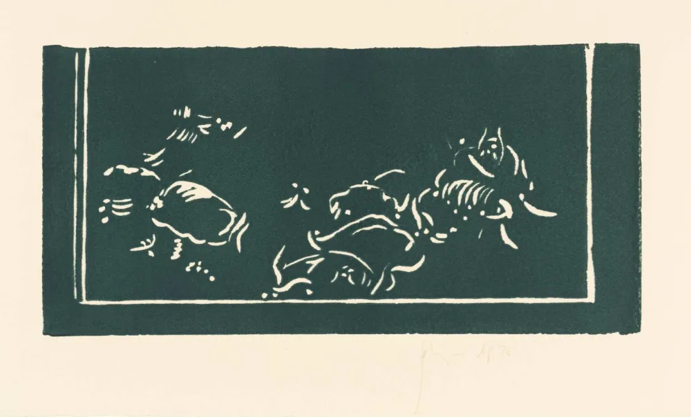 リノリウム彫版 Flanagan - Stones