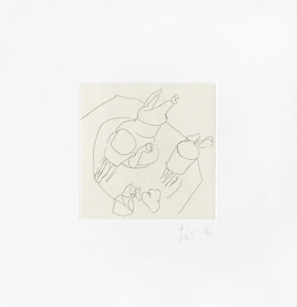 彫版 Flanagan - Teapot and cups