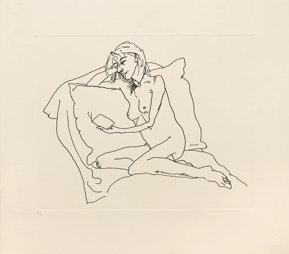 彫版 Flanagan - Woman reading