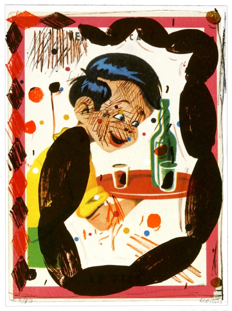 リトグラフ Flores - Familia feliz 6