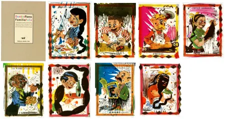 リトグラフ Flores - Familia feliz (complete portoflio)