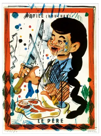 リトグラフ Flores - Faufilé (Boucher)