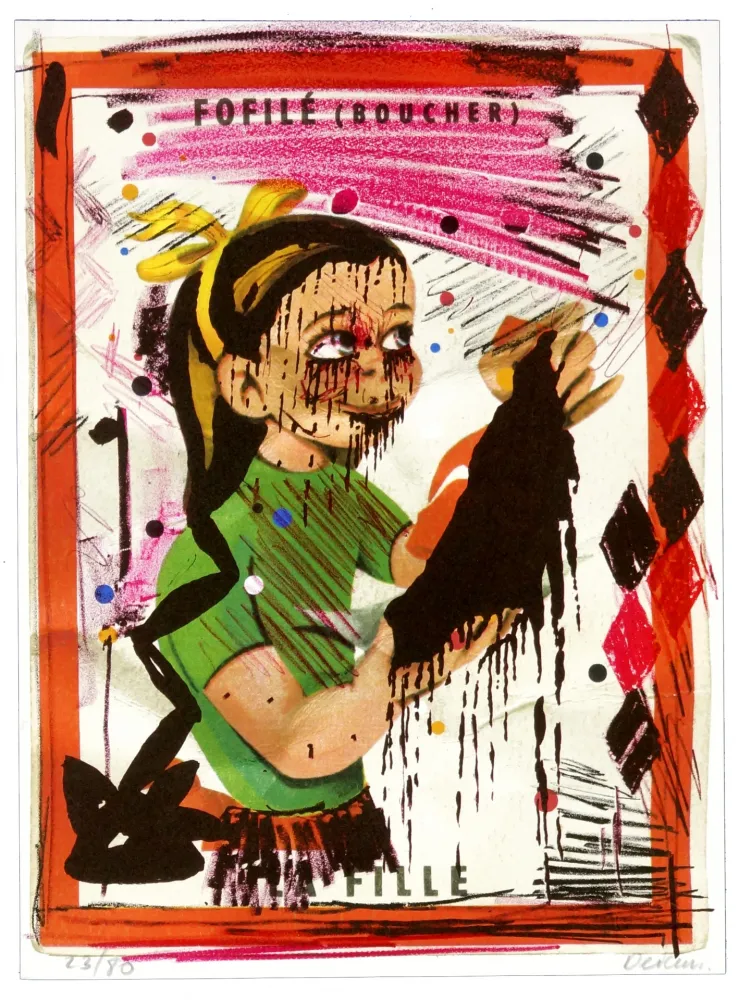 リトグラフ Flores - Fofilé (Boucher)