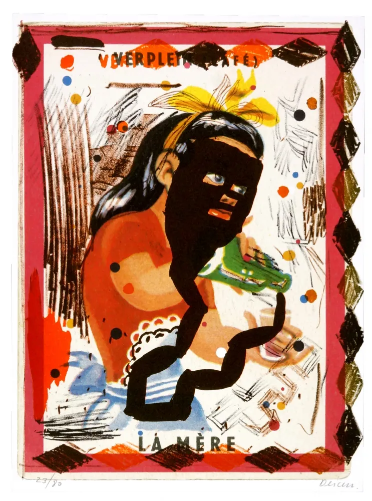 リトグラフ Flores - Verplein (Café)