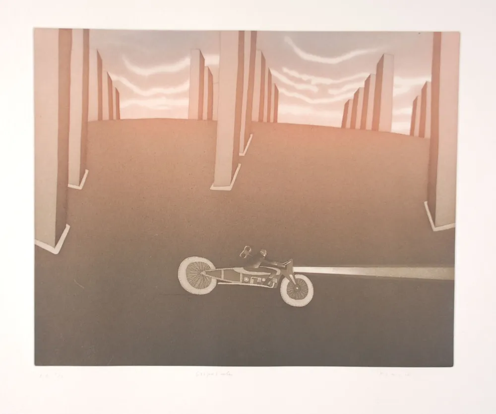 エッチングと　アクチアント Folon - Crépuscule