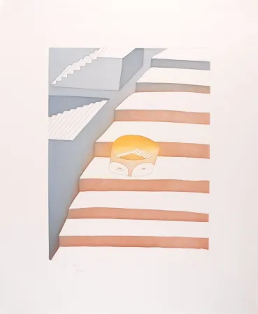 エッチングと　アクチアント Folon - Dans le labyrinthe