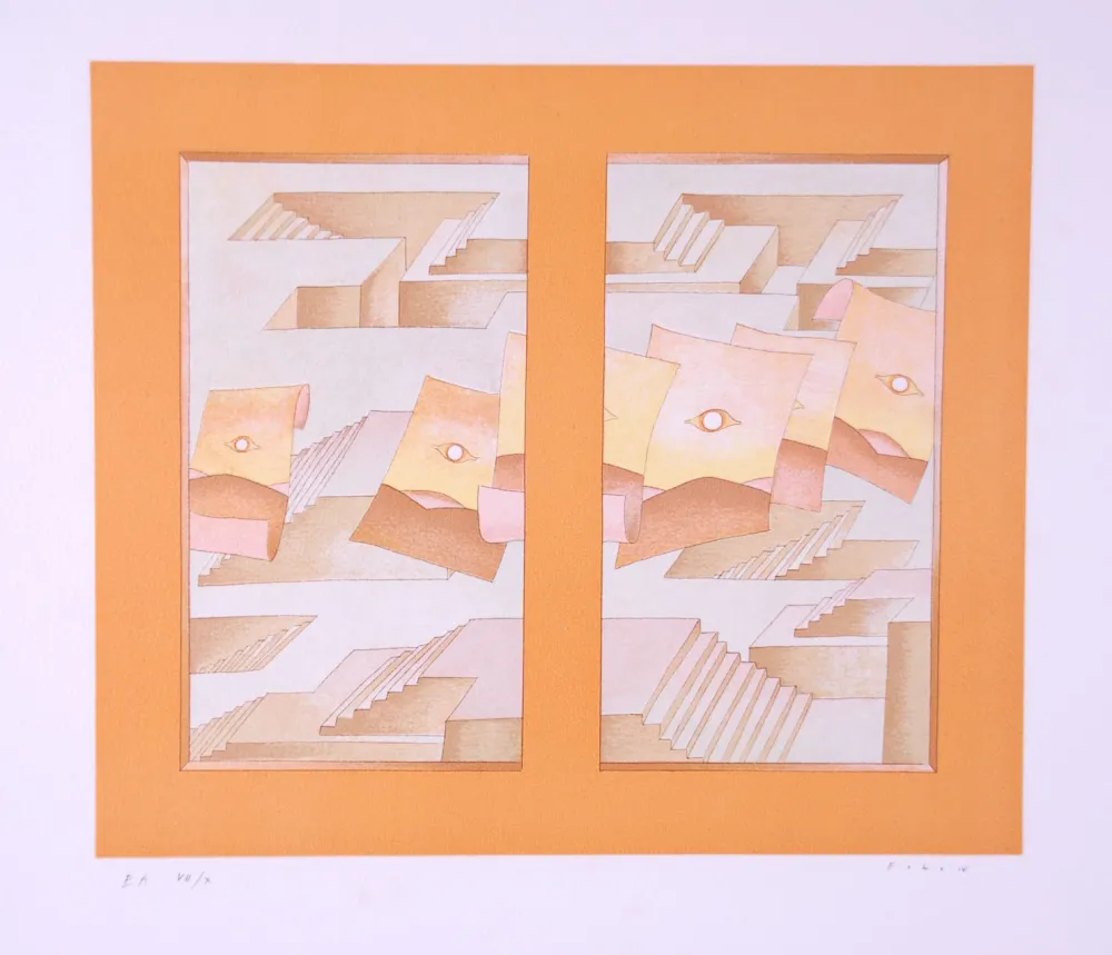 リトグラフ Folon - Image pour Berggruen