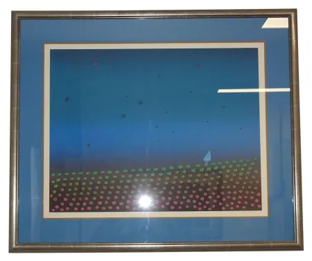 シルクスクリーン Folon - Je vous écris d'un pays lointain - I am writing you from a far country