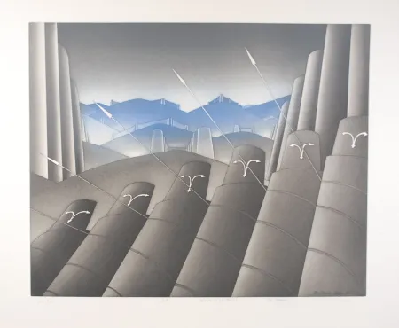 デジタル版画 Folon - La Menace II