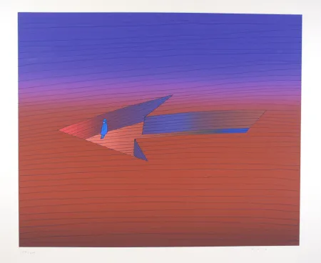 シルクスクリーン Folon - Le Chemin