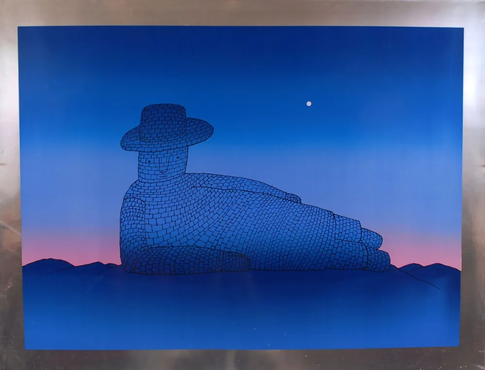 シルクスクリーン Folon - Le rêve de pierre - The stone dream