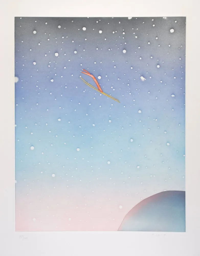 エッチングと　アクチアント Folon - Le Saut - The Jump