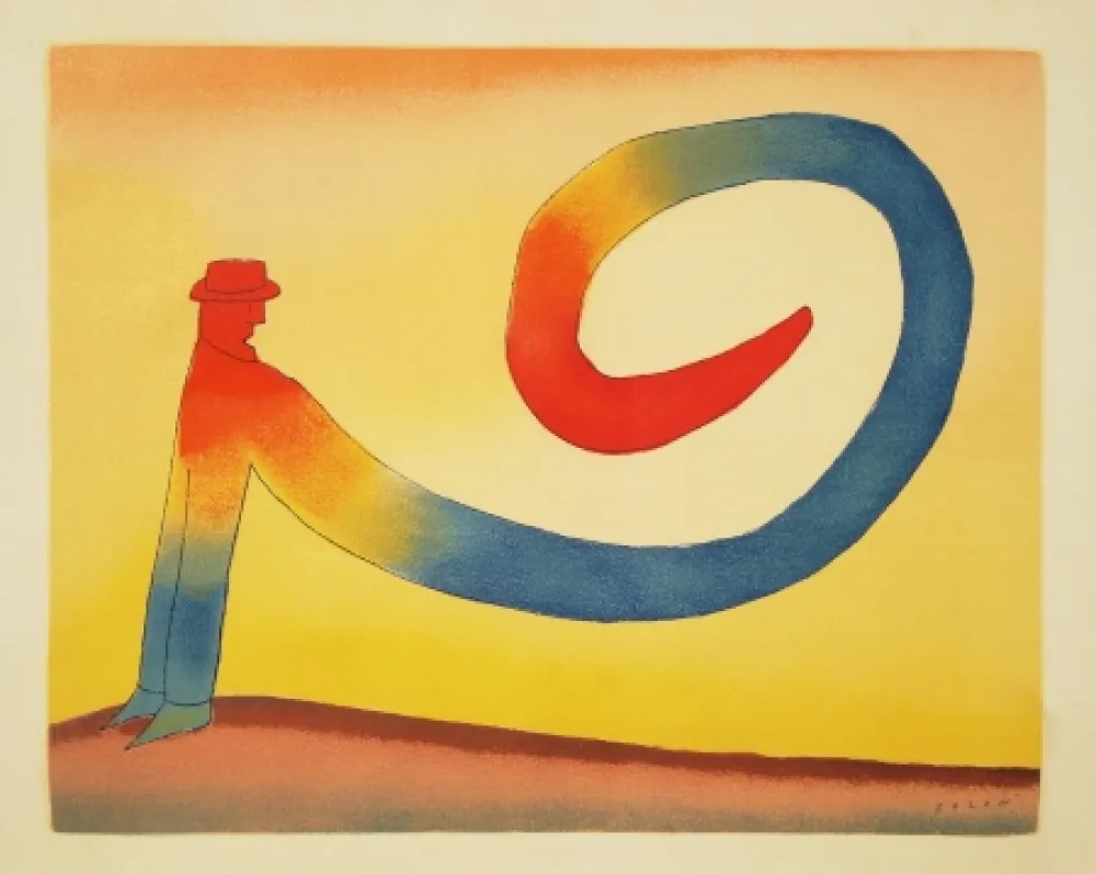 リトグラフ Folon - Sans titre