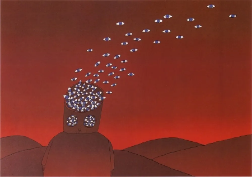 リトグラフ Folon - The View