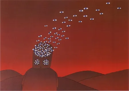 リトグラフ Folon - The View