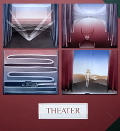 エッチングと　アクチアント Folon - THEATER - THEATRE (complet suite)