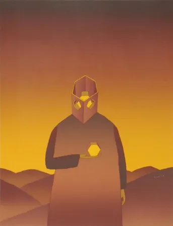 シルクスクリーン Folon - Untitled