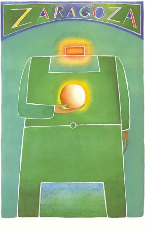 リトグラフ Folon - Zaragoza