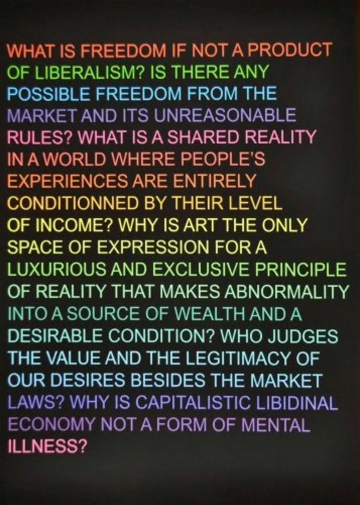 シルクスクリーン Fontaine - Untitled: (What is freedom?)