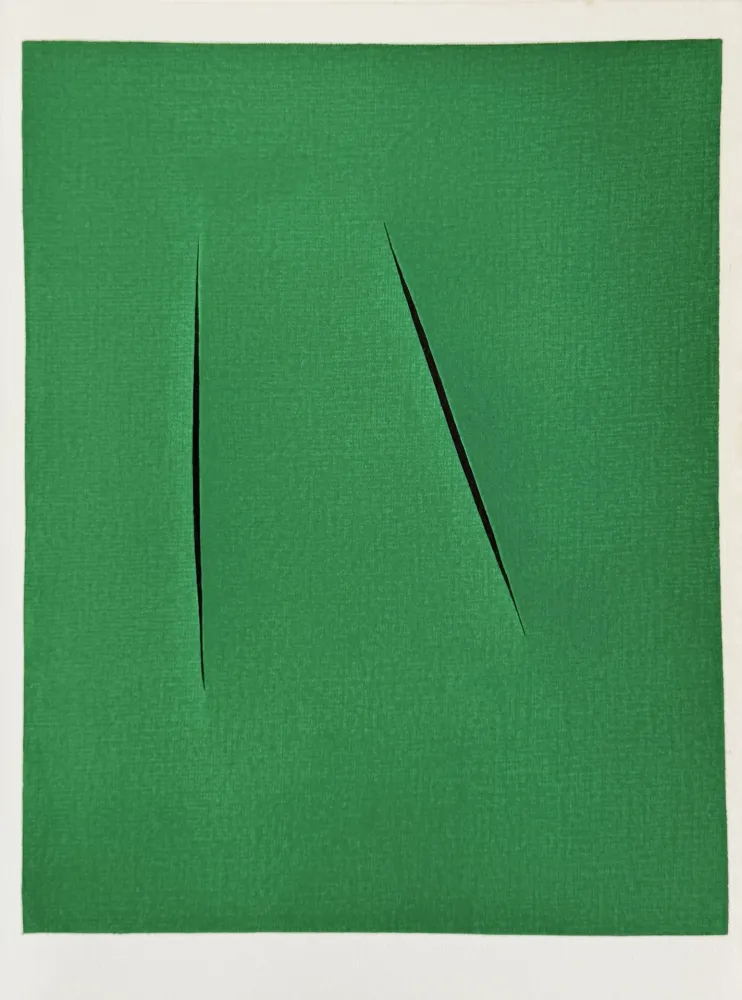 リトグラフ Fontana - Concetto Spaziale