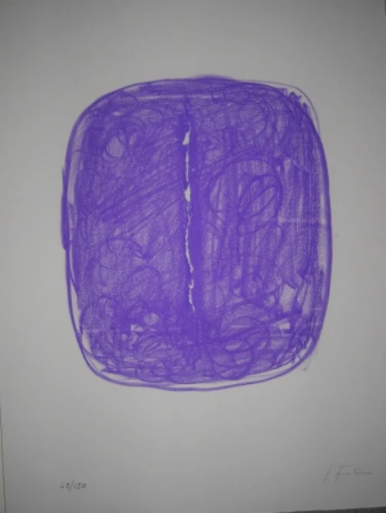 リトグラフ Fontana - Corrente