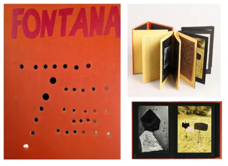 挿絵入り本 Fontana - Fontana 1958 - Rare exceptional artist book, 1958