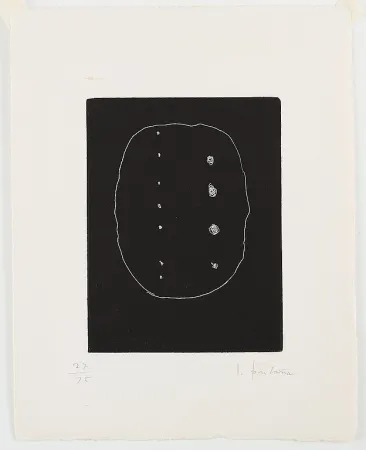 エッチングと　アクチアント Fontana - L'epèe dans l'eau